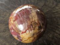 Polished Petrified Red Podocarpus Wood Spheres  x 2 From Mahajanga, Madagascar - TopRock