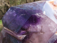 Polished Large Double Terminated Smokey Window Amethyst Crystal  x 1 From Ankazobe, Madagascar - TopRock