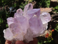 Natural Jacaranda Amethyst Crystal Clusters  x 6 From Mumbwa, Zambia - TopRock