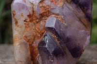 Polished Gorgeous Trio Of Window Amethyst Quartz Crystals  x 3 From Akansobe, Madagascar - TopRock