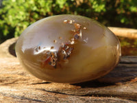 Polished Stunning Banded Agate Palm Stones  x 12 From Madagascar - Toprock Gemstones and Minerals 