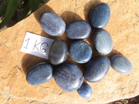 Polished Medium Sized Selected Lazulite Gallets - sold per kg  From Ambatofinandrahana, Madagascar - TopRock