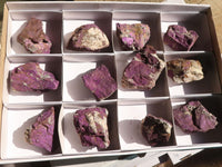 Natural Metallic Purpurite Cobbed Specimens  x 12 From Erongo, Namibia - Toprock Gemstones and Minerals 