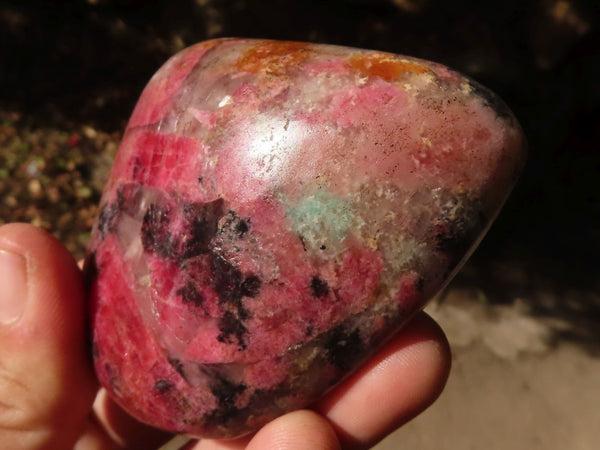 Polished Rare Red Rhodonite Free Forms x 7 From Zimbabwe