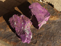 Natural Metallic Purpurite Cobbed Specimens  x 12 From Erongo, Namibia - Toprock Gemstones and Minerals 