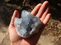 Natural Blue Celestite Crystal Specimens  x 6 From Sakoany, Madagascar