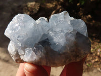 Natural Blue Celestite Crystal Specimens  x 6 From Sakoany, Madagascar