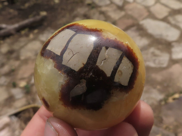 Polished Selected Pattern Calcite & Aragonite (Septerye) Spheres x 6 From Mahajanga, Madagascar - TopRock