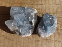 Natural Blue Celestite Crystal Specimens  x 6 From Sakoany, Madagascar