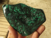 Polished Malachite Free Forms With Stunning Flower & Banding Patterns x 3 From Congo - TopRock