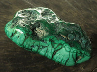 Polished Malachite Free Forms With Stunning Flower & Banding Patterns x 3 From Congo - TopRock