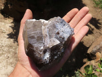 Natural Smokey Morion Quartz Crystals  x 2 From Melanje, Malawi - TopRock