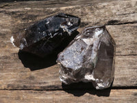 Natural Smokey Morion Quartz Crystals  x 2 From Melanje, Malawi - TopRock