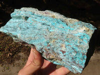 Natural Drusy Coated Chrysocolla Dolomite Specimen x 1 From Congo