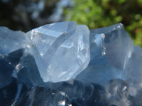 Natural Blue Celestite Geode Specimens  x 2 From Sakoany, Madagascar - Toprock Gemstones and Minerals 