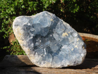 Natural Blue Celestite Geode Specimens  x 2 From Sakoany, Madagascar - Toprock Gemstones and Minerals 