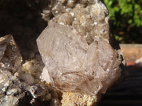 Natural Large Optic Smokey Quartz Matrix Specimen  x 1 From Brandberg, Namibia - Toprock Gemstones and Minerals 