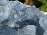 Natural Blue Celestite Geode Specimens  x 2 From Sakoany, Madagascar - Toprock Gemstones and Minerals 