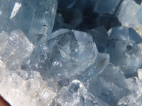 Natural Blue Celestite Geode Specimens  x 2 From Sakoany, Madagascar - Toprock Gemstones and Minerals 