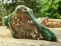 Polished Green Mtorolite / Chrome Chrysoprase Specimens  x 2 From Zimbabwe - Toprock Gemstones and Minerals 