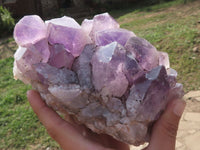 Natural Jacaranda Amethyst Quartz Clusters  x 2 From Mumbwe, Zambia - TopRock