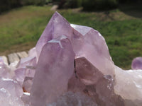 Natural Jacaranda Amethyst Quartz Clusters  x 2 From Mumbwe, Zambia - TopRock