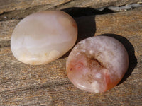 Polished Mini Ocean  Flower Agate Palm Stones  x 70 From Madagascar