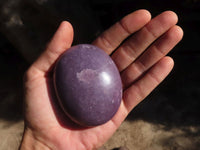 Polished Extra Large Purple Lepidolite Palm Stones  x 6 From Zimbabwe - Toprock Gemstones and Minerals 