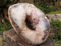 Polished Killer Huge Agate Geode Display Piece x 1 From Madagascar