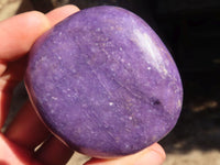 Polished Extra Large Purple Lepidolite Palm Stones  x 6 From Zimbabwe - Toprock Gemstones and Minerals 