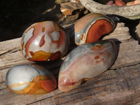 Polished Polychrome Jasper Domed Pieces  x 4 From Madagascar