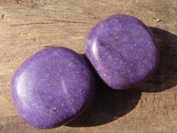 Polished Extra Large Purple Lepidolite Palm Stones  x 6 From Zimbabwe - Toprock Gemstones and Minerals 