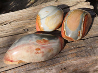 Polished Polychrome Jasper Domed Pieces  x 4 From Madagascar