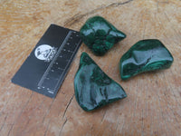 Polished Small Malachite Free Forms With Nice Flower & Banding Patterns x 12 From Congo - TopRock