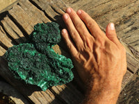 Natural Chatoyant Silky Malachite Specimen  x 1 From Congo - Toprock Gemstones and Minerals 