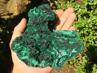 Natural Chatoyant Silky Malachite Specimen  x 1 From Congo - Toprock Gemstones and Minerals 