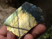 Polished One Side Polished Labradorite Slabs  x 35 From Madagascar - TopRock