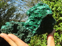 Natural Chatoyant Silky Malachite Specimen  x 1 From Congo - Toprock Gemstones and Minerals 