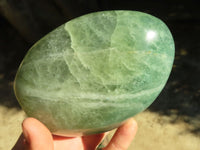 Polished Green Fluorite Standing Free Forms  x 2 From Madagascar - Toprock Gemstones and Minerals 