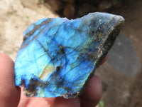 Polished One Side Polished Labradorite Slabs  x 35 From Madagascar - TopRock