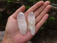 Natural Single Clear Quartz Crystals  x 35 From Mpika, Zambia - Toprock Gemstones and Minerals 