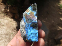 Polished One Side Polished Labradorite Slabs  x 35 From Madagascar - TopRock