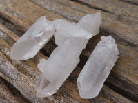 Natural Single Clear Quartz Crystals  x 35 From Mpika, Zambia - Toprock Gemstones and Minerals 