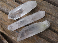 Natural Single Clear Quartz Crystals  x 35 From Mpika, Zambia - Toprock Gemstones and Minerals 