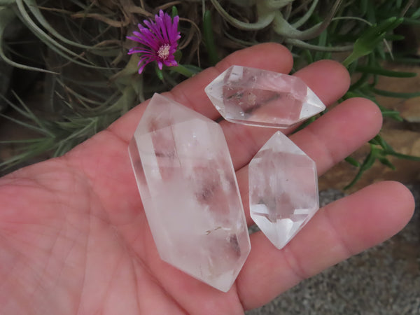 Polished Double Terminated Clear Quartz Points  x 19 From Madagascar - Toprock Gemstones and Minerals 