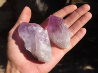 Natural Single Jacaranda Amethyst Crystals  x 12 From Mumbwe, Zambia - Toprock Gemstones and Minerals 