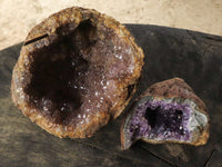 Natural Amethyst & Basalt Geode Specimens  x 4 From Zululand, South Africa - TopRock