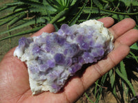 Natural Amethyst Quartz Clusters x 6 From Mapatizya, Zambia - TopRock