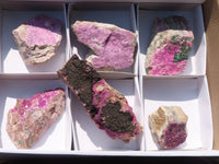 Natural Pink Salrose Cobaltion Dolomite Specimens  x 6 From Kakanda, Congo - TopRock