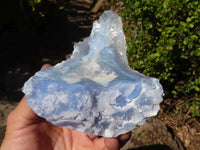 Natural Etched Blue Chalcedony Specimens  x 3 From Nsanje, Malawi